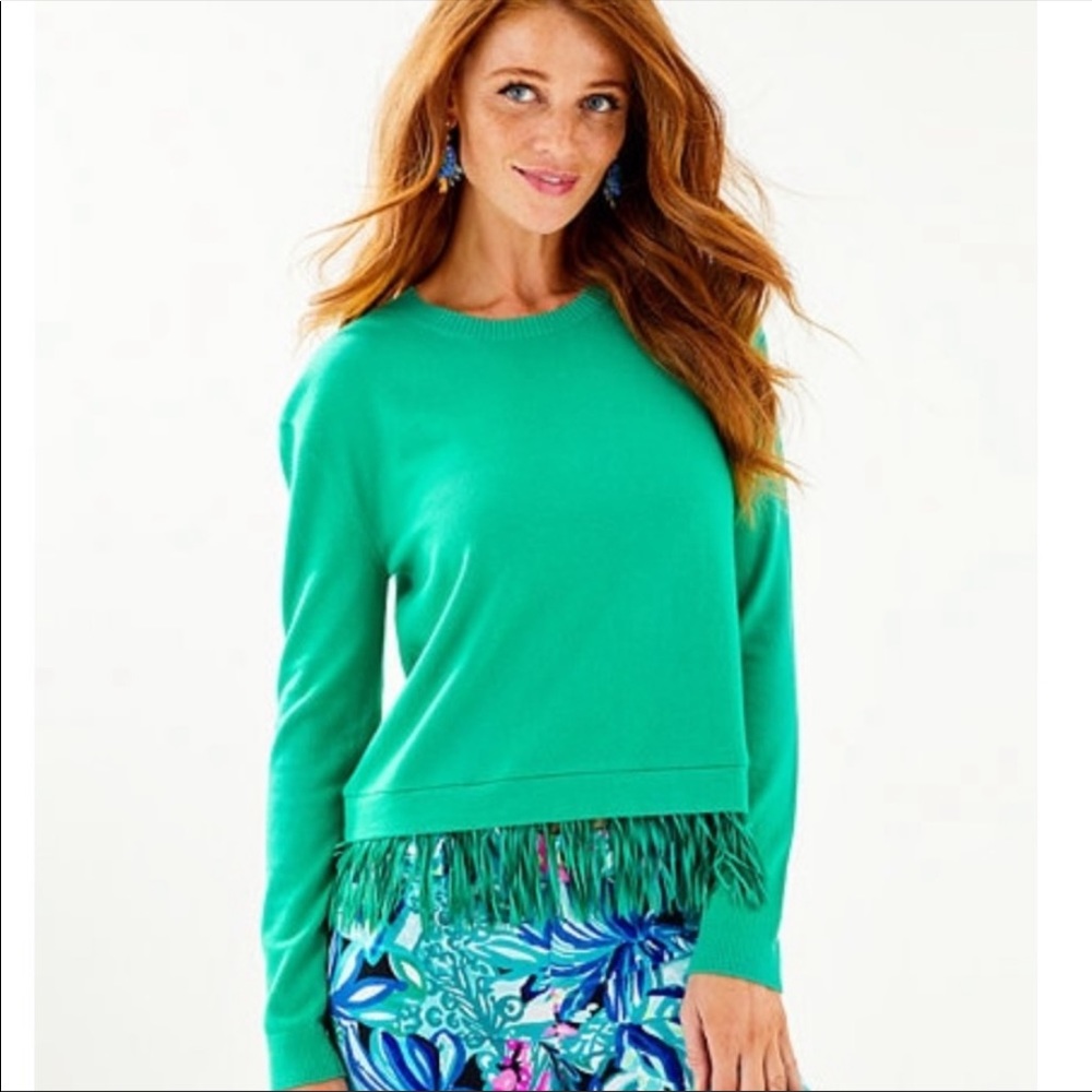 Lilly Pulitzer Marguerite Fringe Sweater